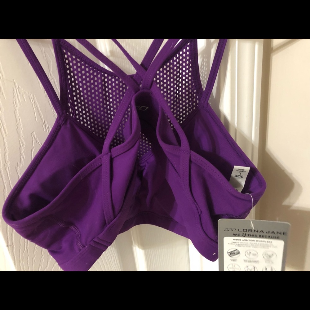 Lorna Jane purple sports bra
